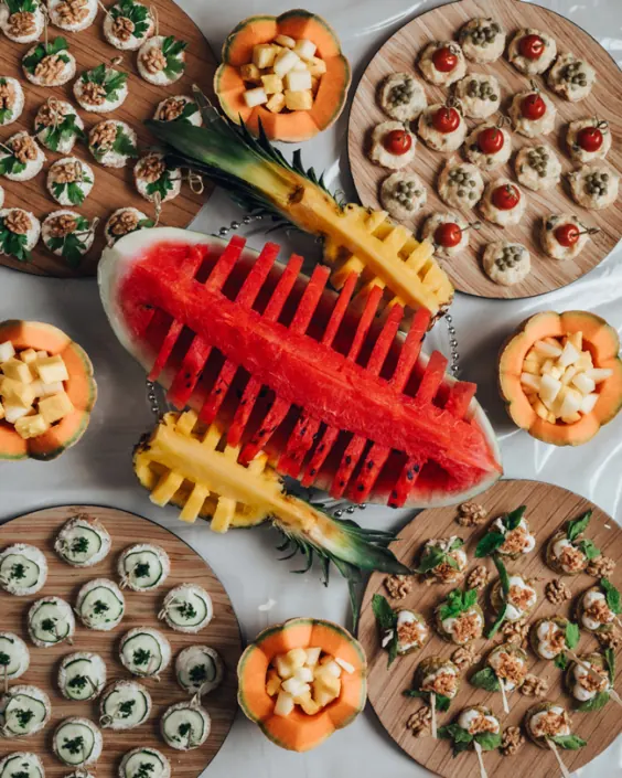 Früchte-Buffet bei einem Event im Safran
